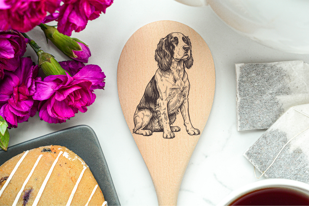 English Spaniel Wooden Spoon
