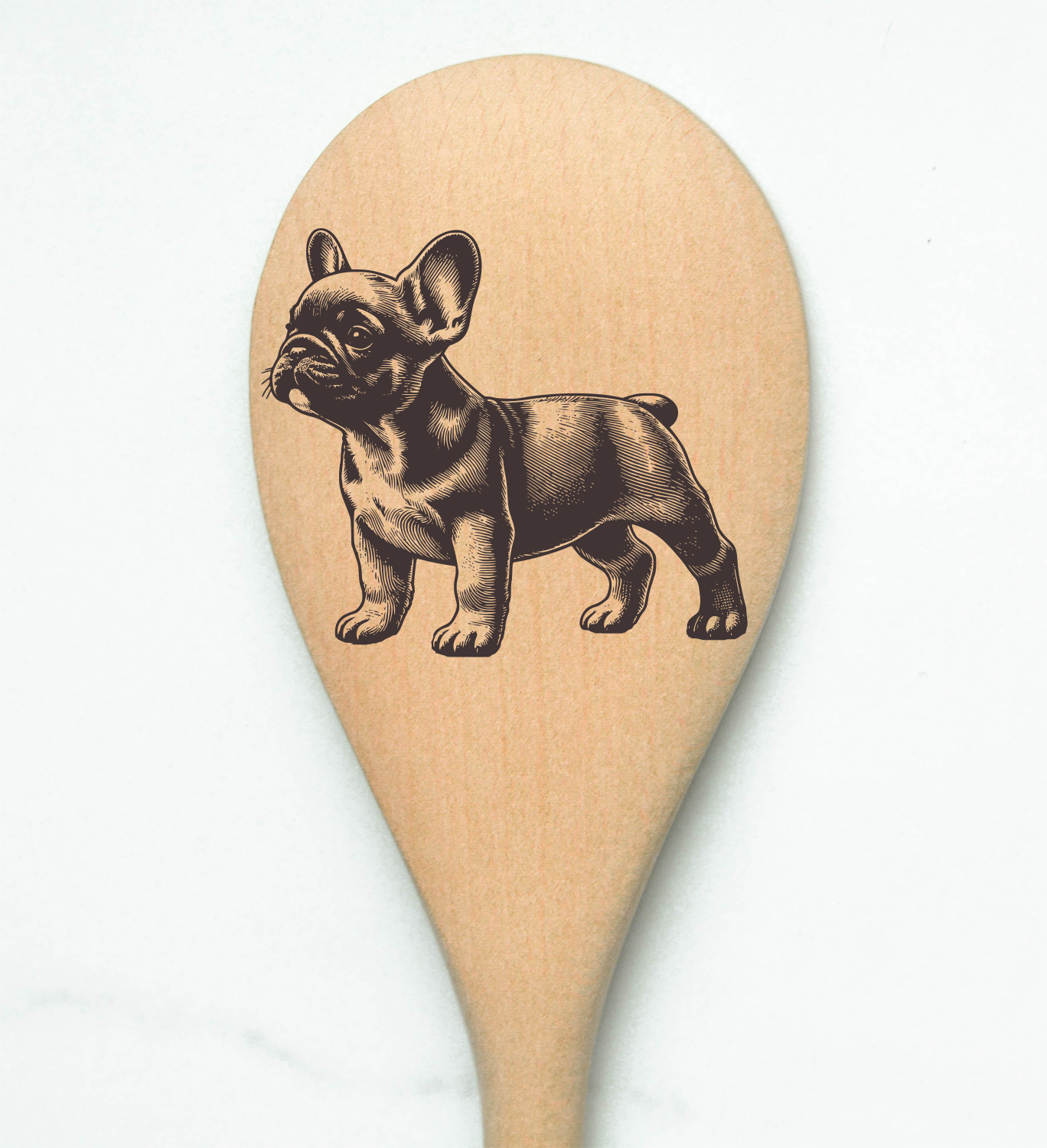 French Bulldog Baby Wooden Spoon