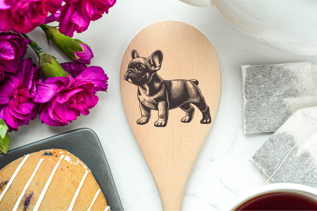 French Bulldog Baby Wooden Spoon