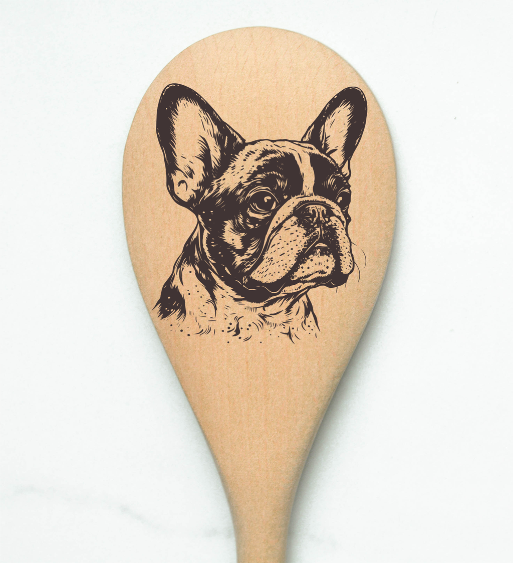 French Bulldog 4 Wooden Spoon
