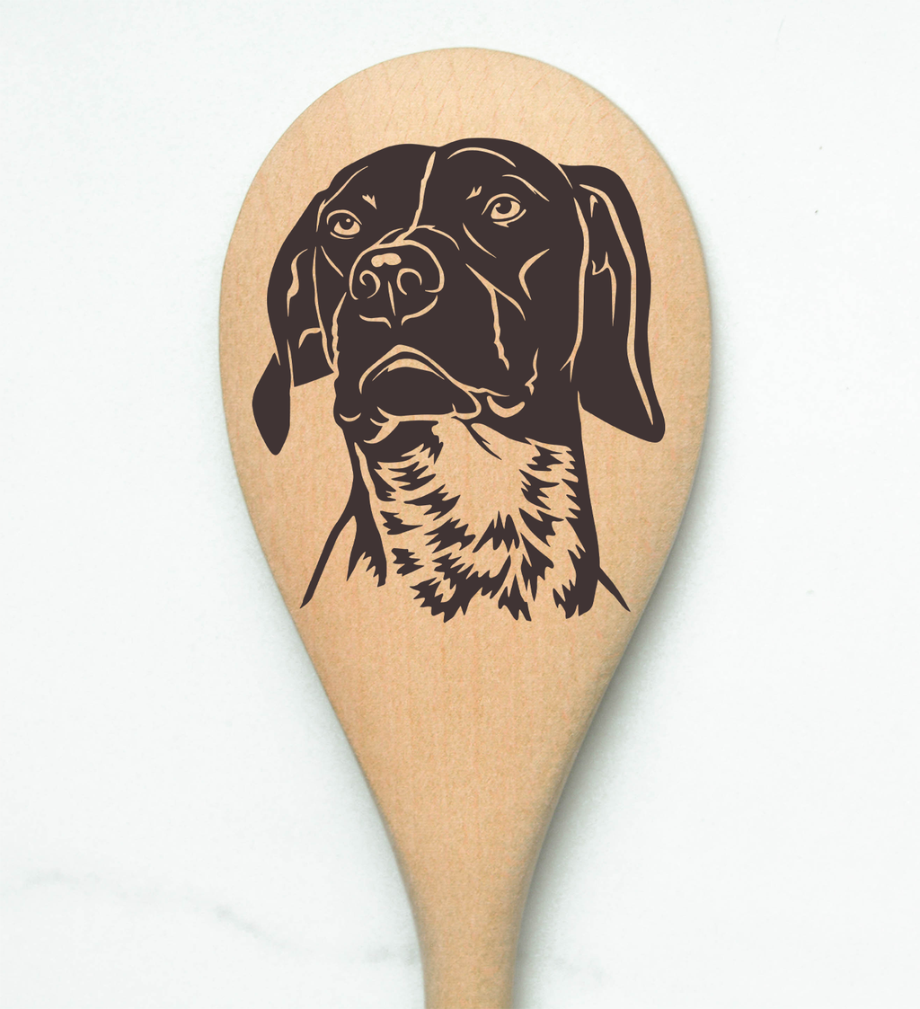 German Short Hair Pointer Wooden Spoon
