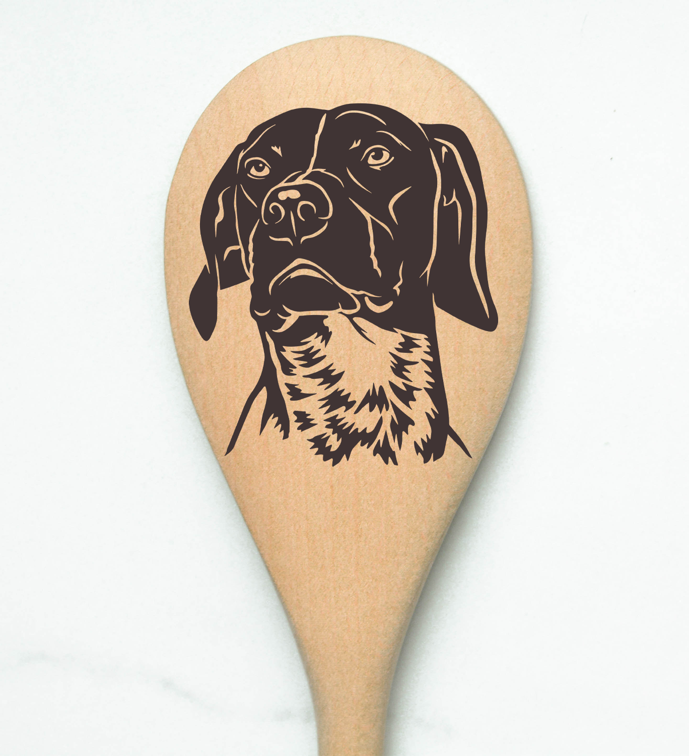 German Short Hair Pointer Wooden Spoon
