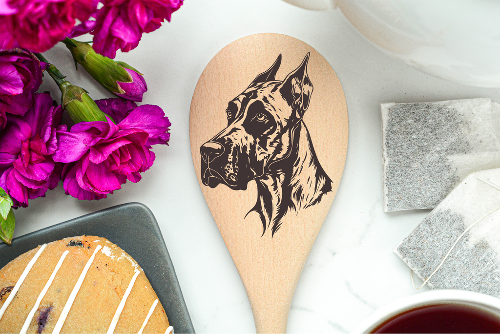 Great Dane - Crop Wooden Spoon