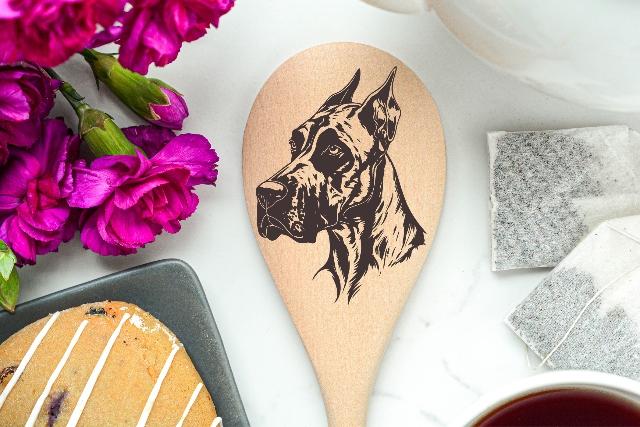 Great Dane - Crop Wooden Spoon