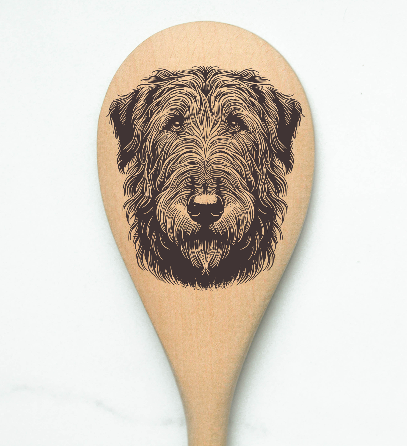 Irish Wolfhound Wooden Spoon