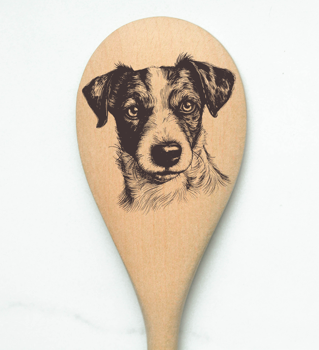 Jack Russell Wooden Spoon