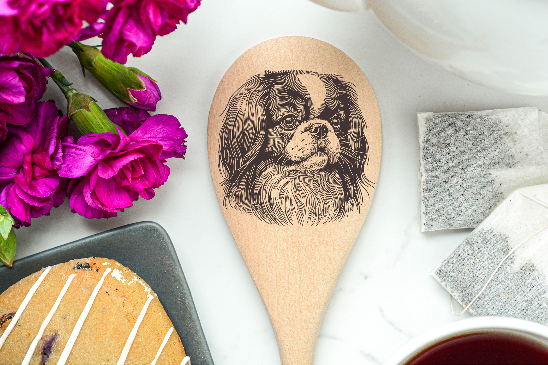 Japanese Chin Wooden Spoon