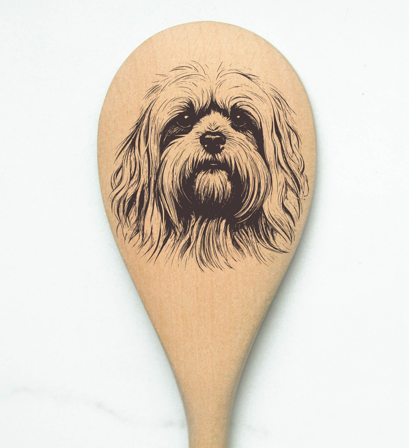 Lhasa Apso Wooden Spoon