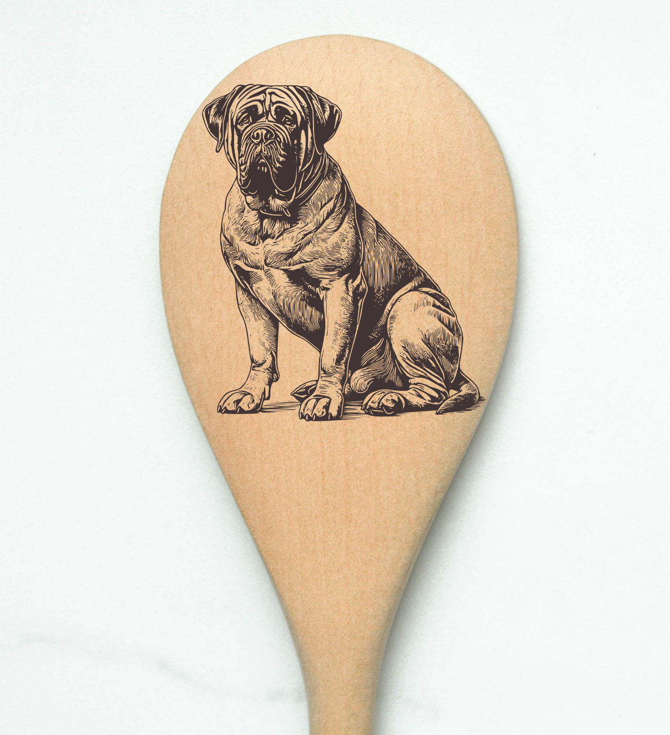 Mastiff Bull Wooden Spoon