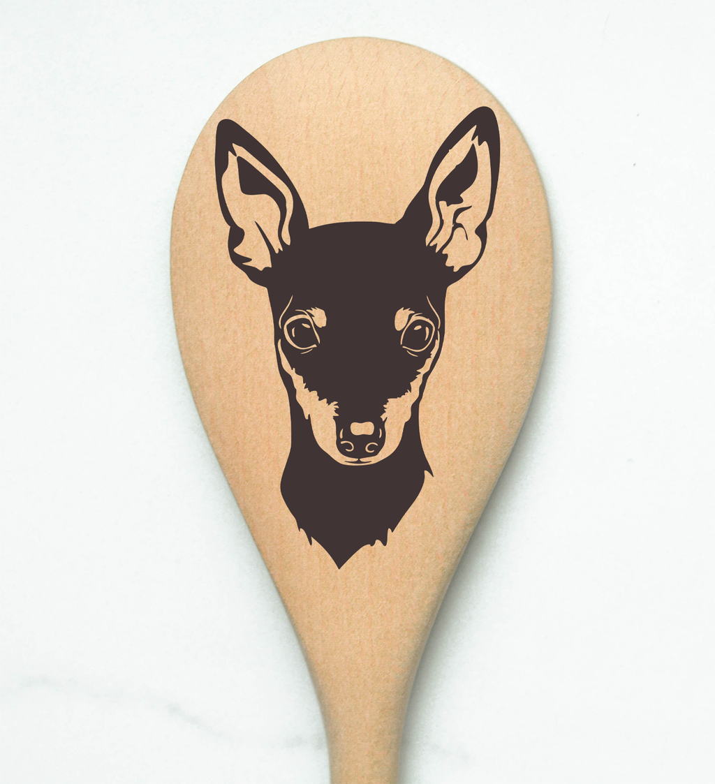 Miniature Pinscher Wooden Spoon