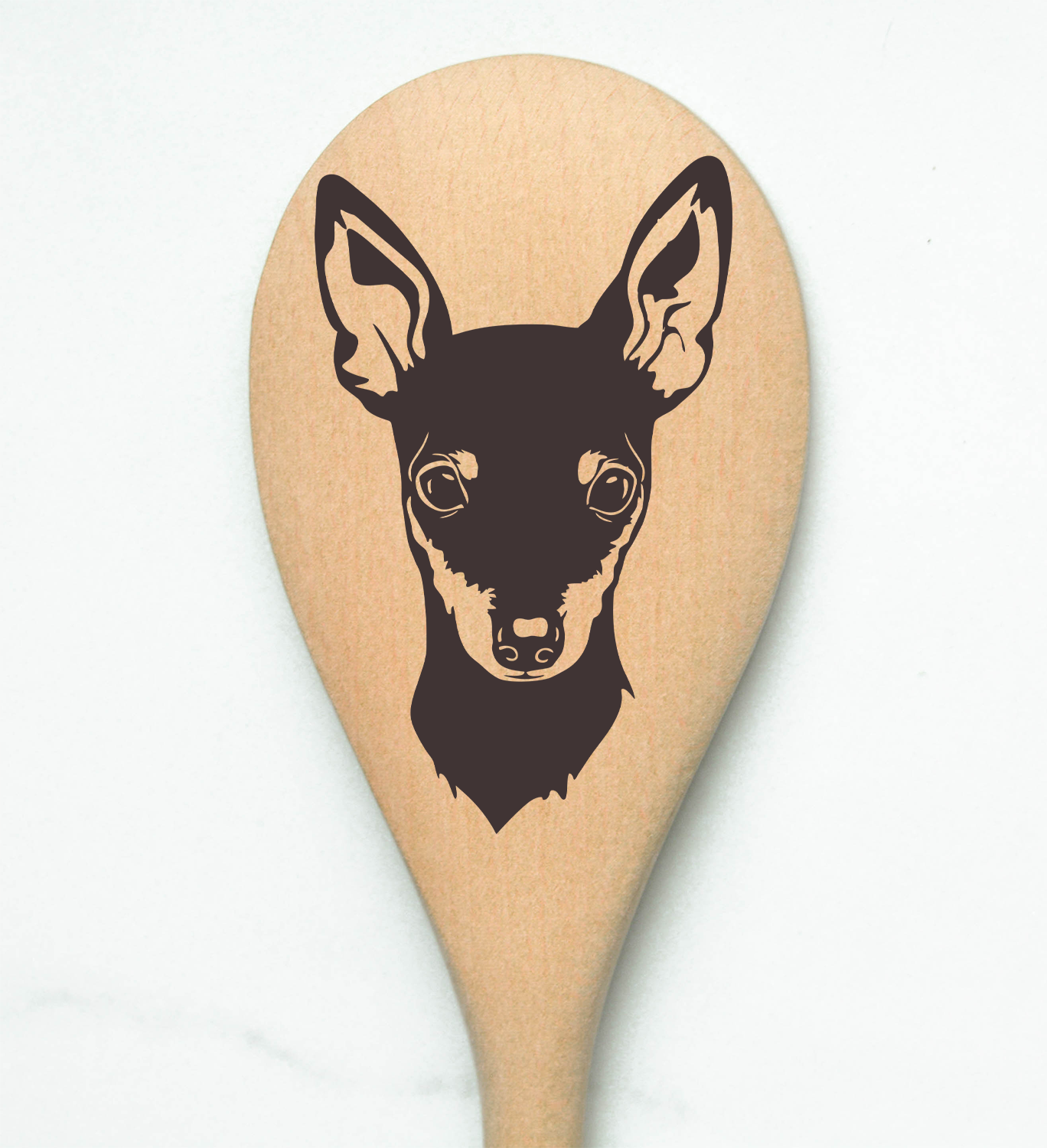 Miniature Pinscher Wooden Spoon