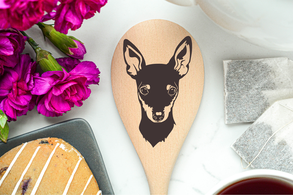 Miniature Pinscher Wooden Spoon