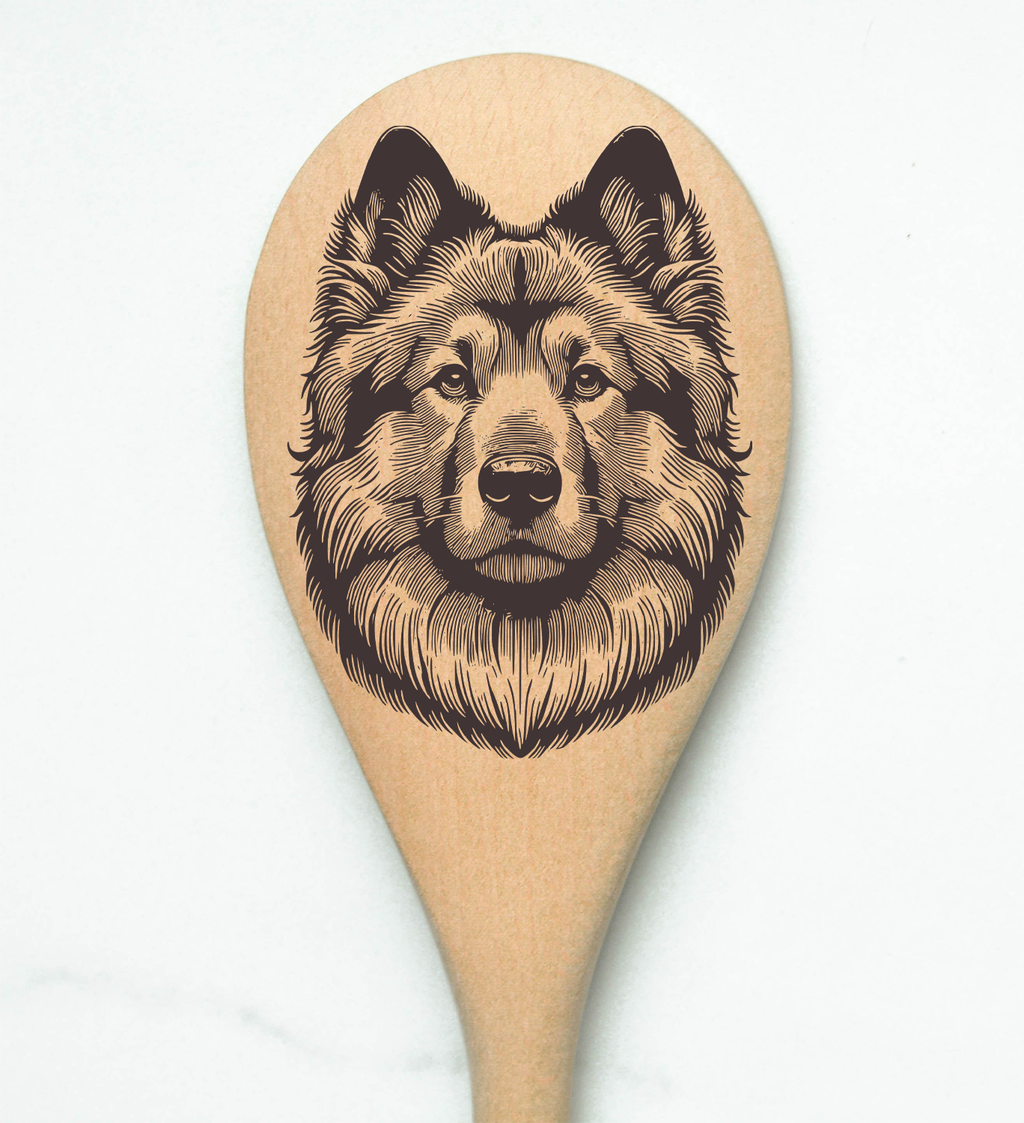Norwegian Elkhound Wooden Spoon