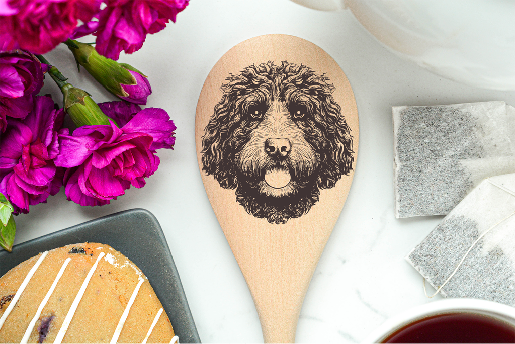 Portuguese Waterdog Wooden Spoon
