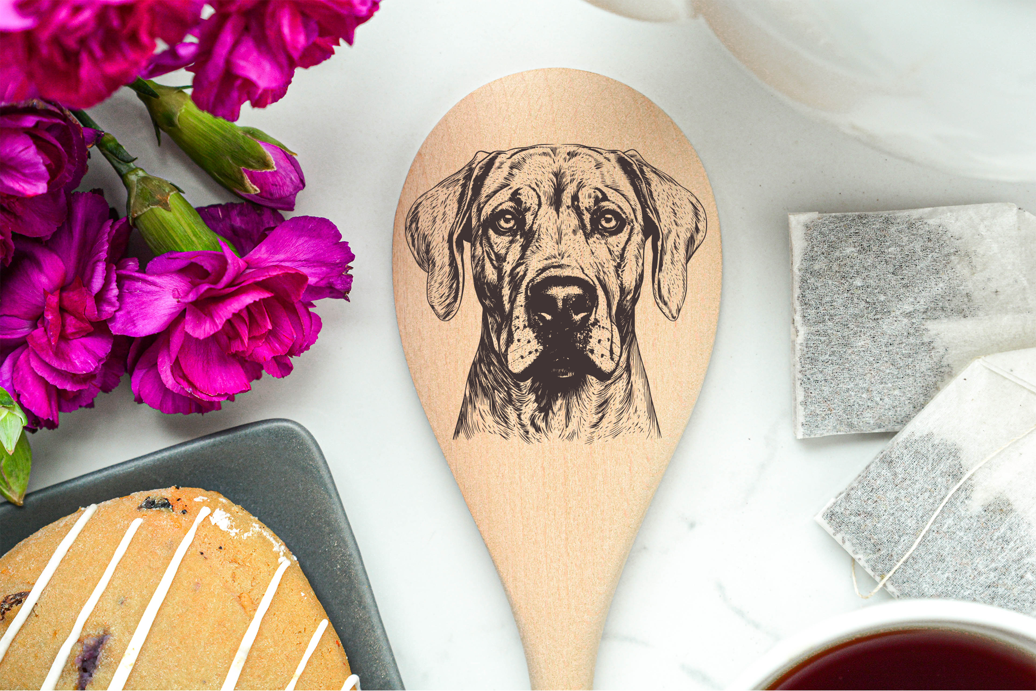 Rhodesian Ridgeback Wooden Spoon