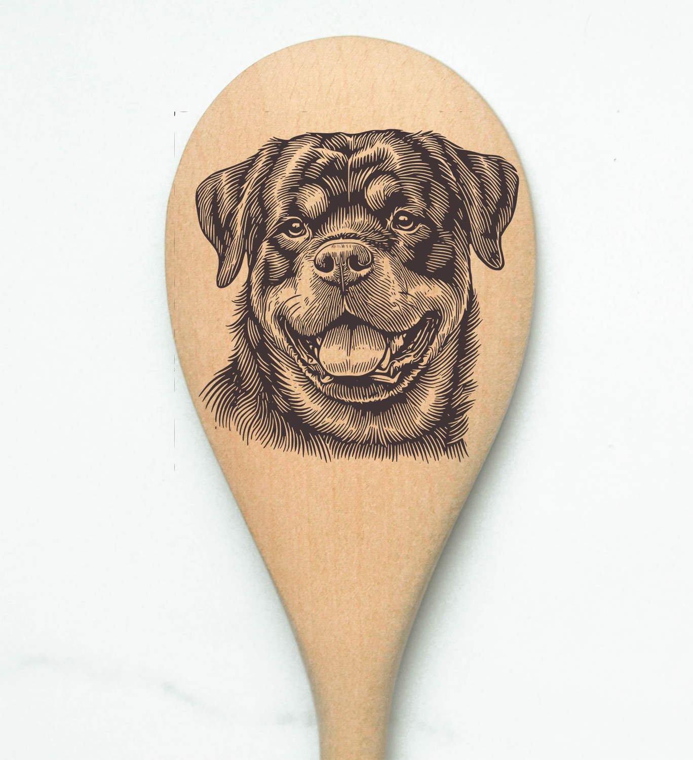 Rottweiler Wooden Spoon