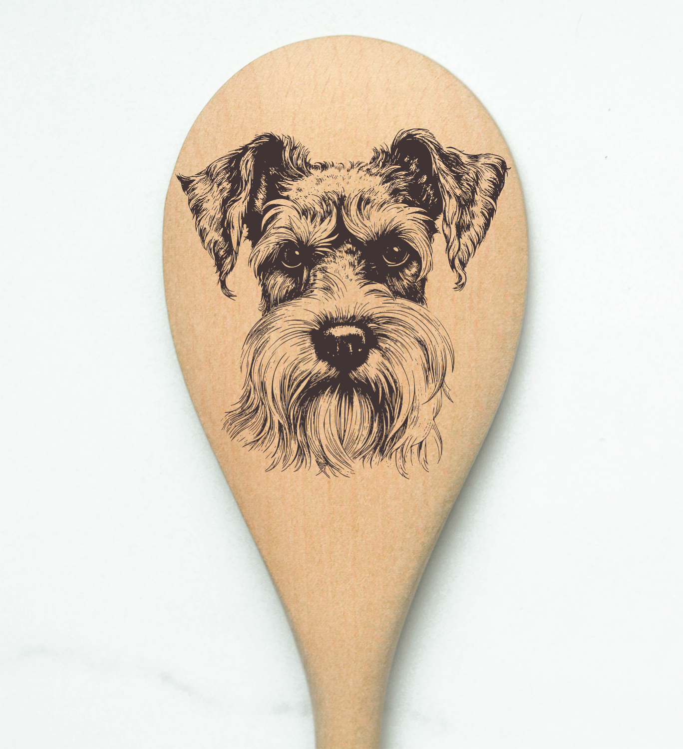 Schnauzer Wooden Spoon