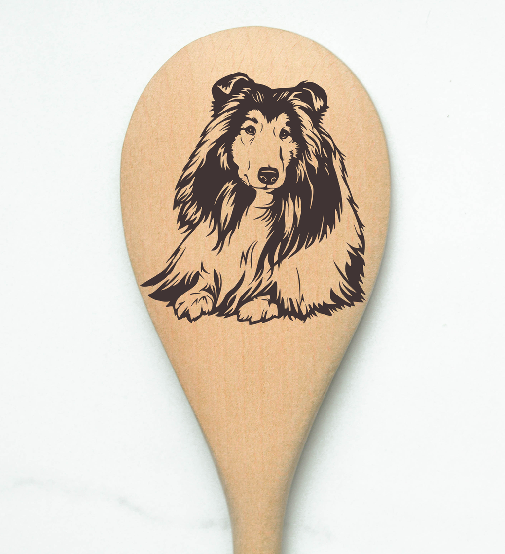 Shetland Sheepdog Wooden Spoon