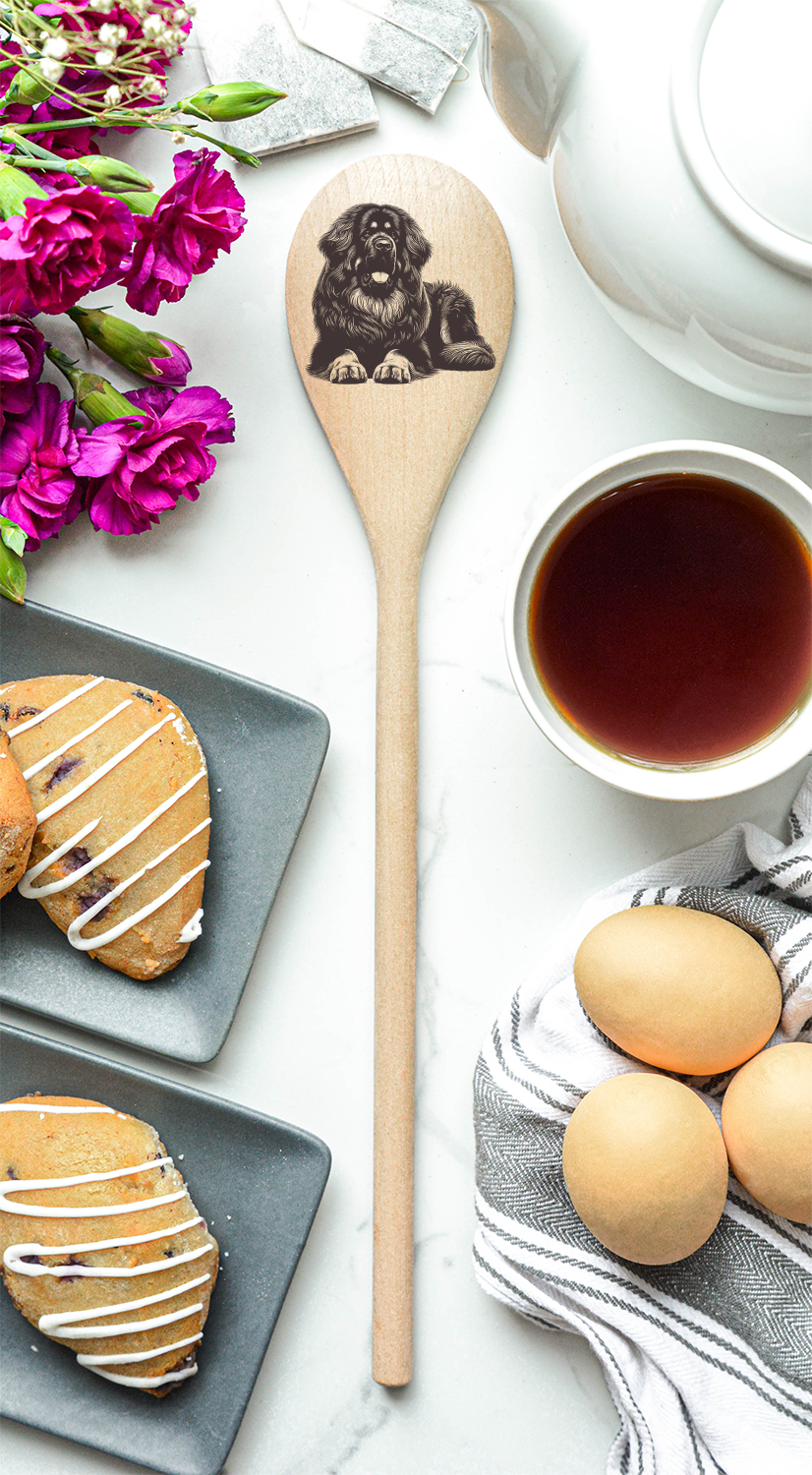 Tibetan Mastiff Wooden Spoon