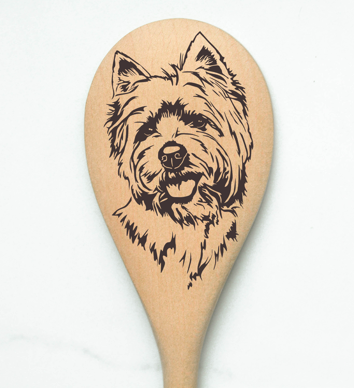 West Highland Terrier Westie Wooden Spoon