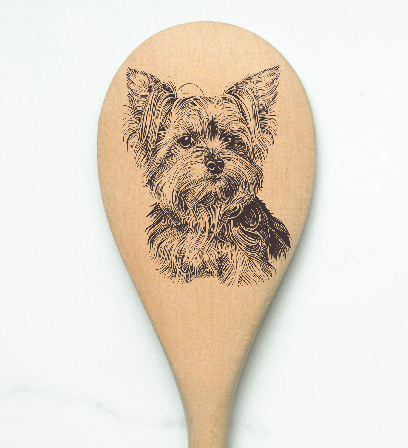 Yorkshire Terrier Yorkie Wooden Spoon