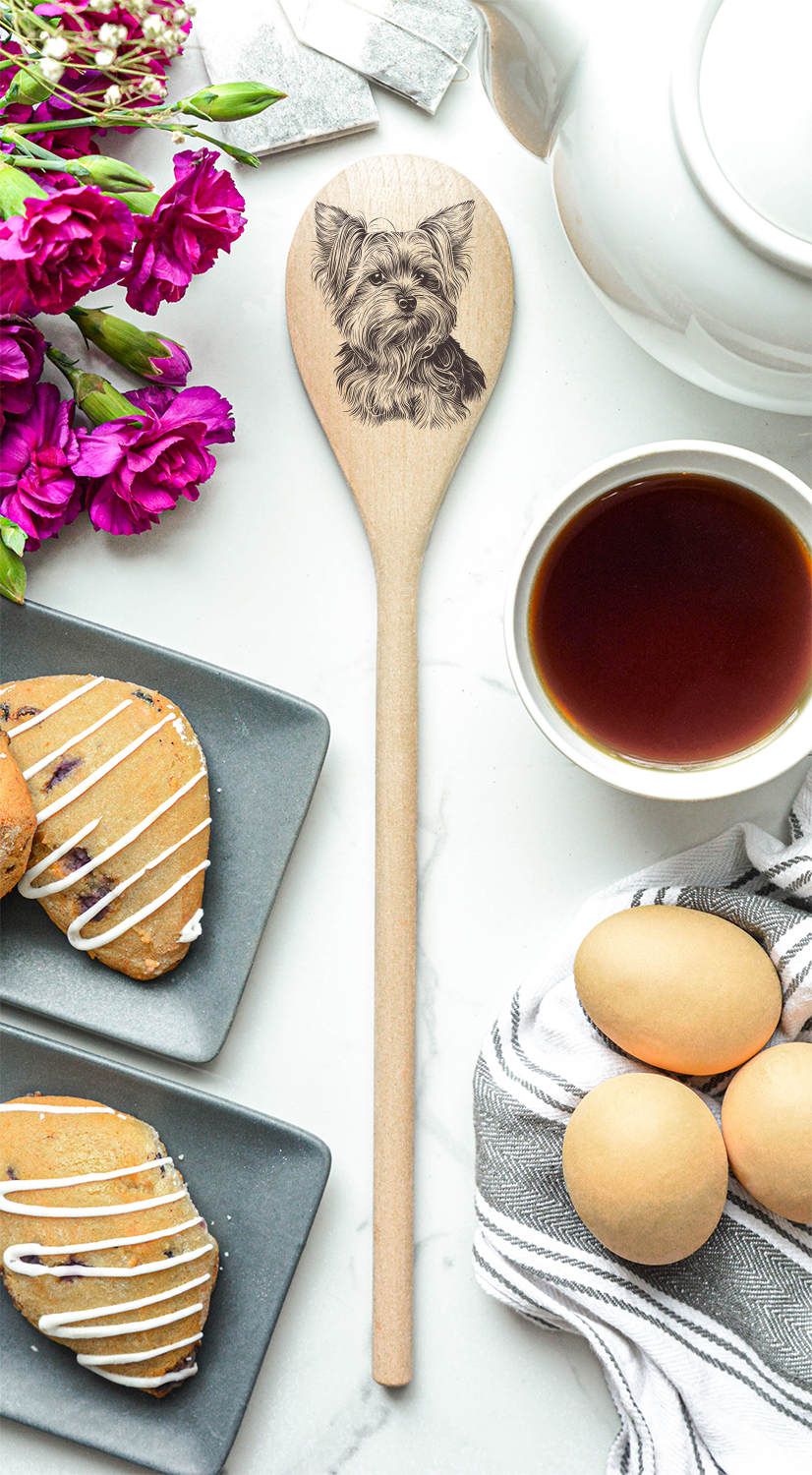 Yorkshire Terrier Yorkie Wooden Spoon