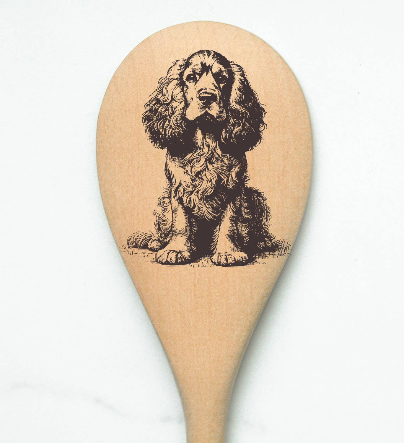 Cocker Spaniel Wooden Spoon