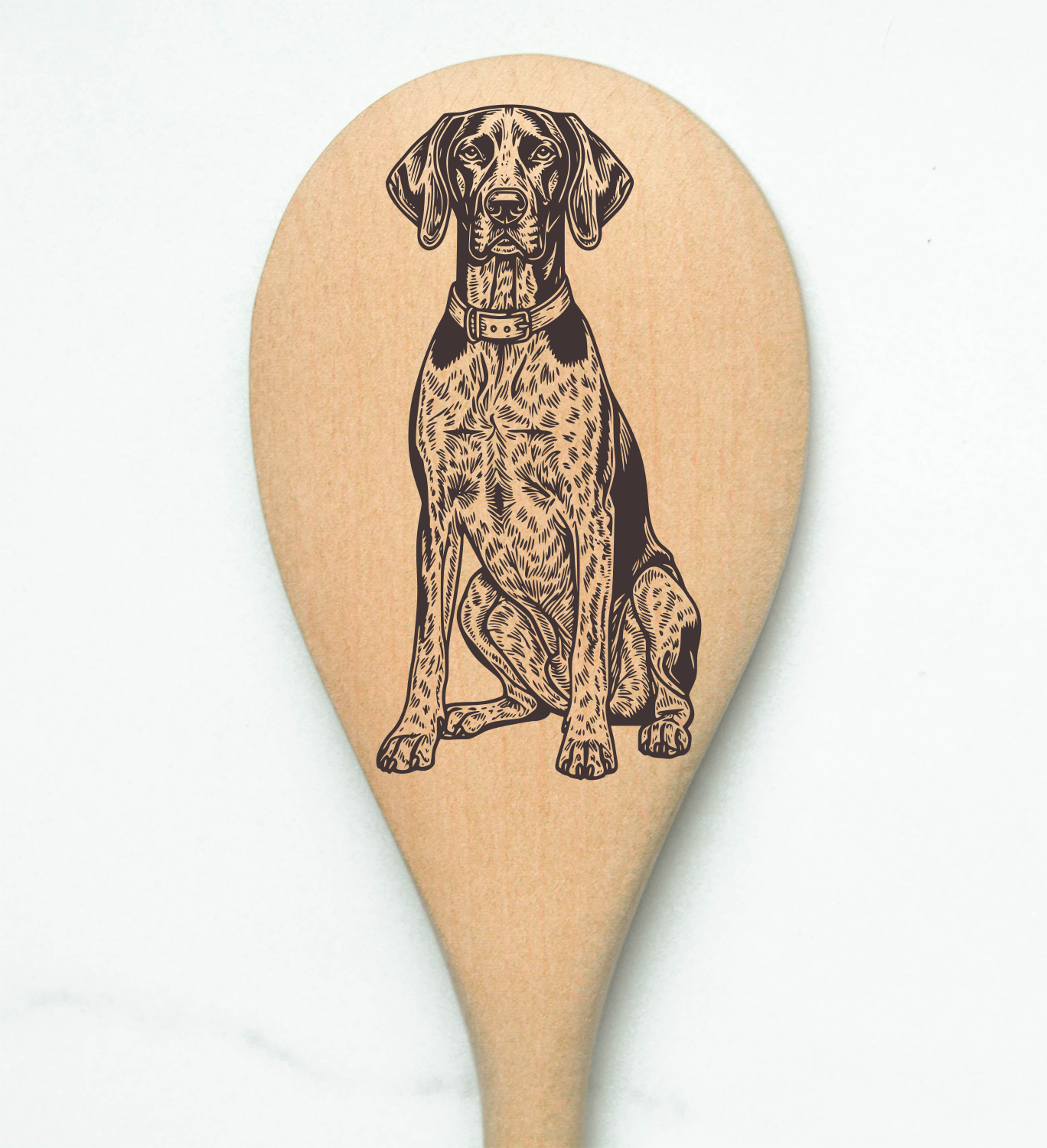 German Short Hair Pointer Wooden Spoon