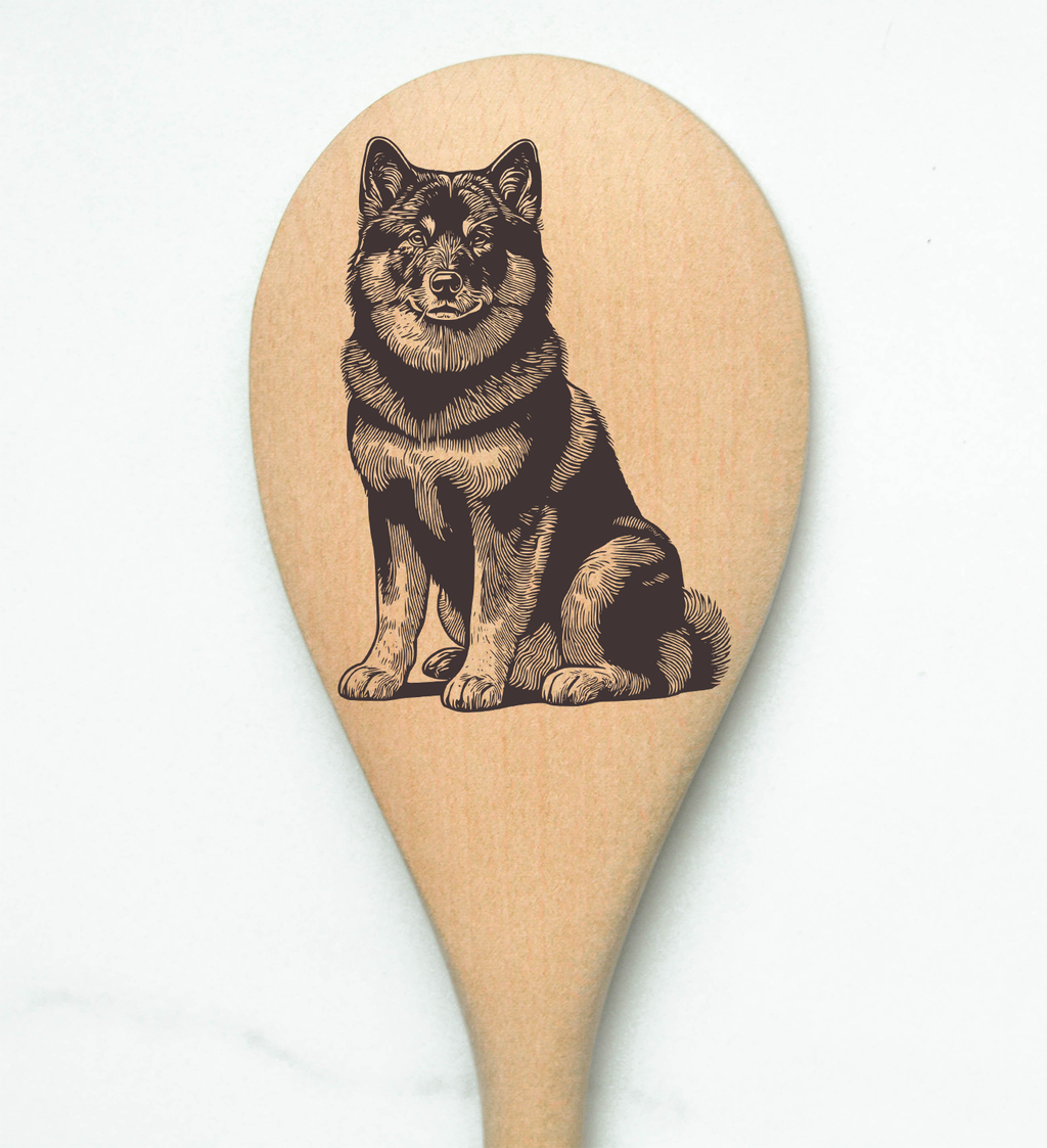 Norwegian Elkhound Wooden Spoon