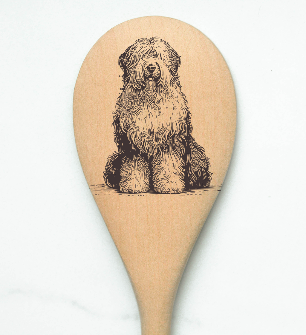 Old English Sheepdog Wooden Spoon