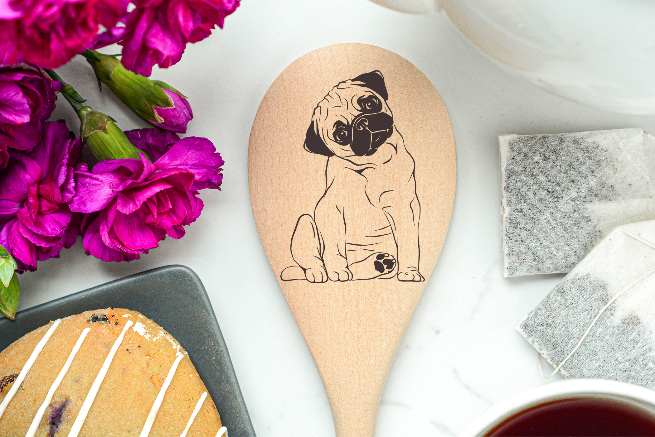 Pug - Tilt Wooden Spoon