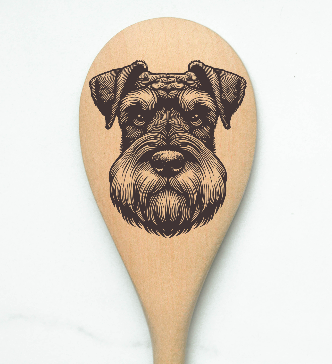 Schnauzer Wooden Spoon
