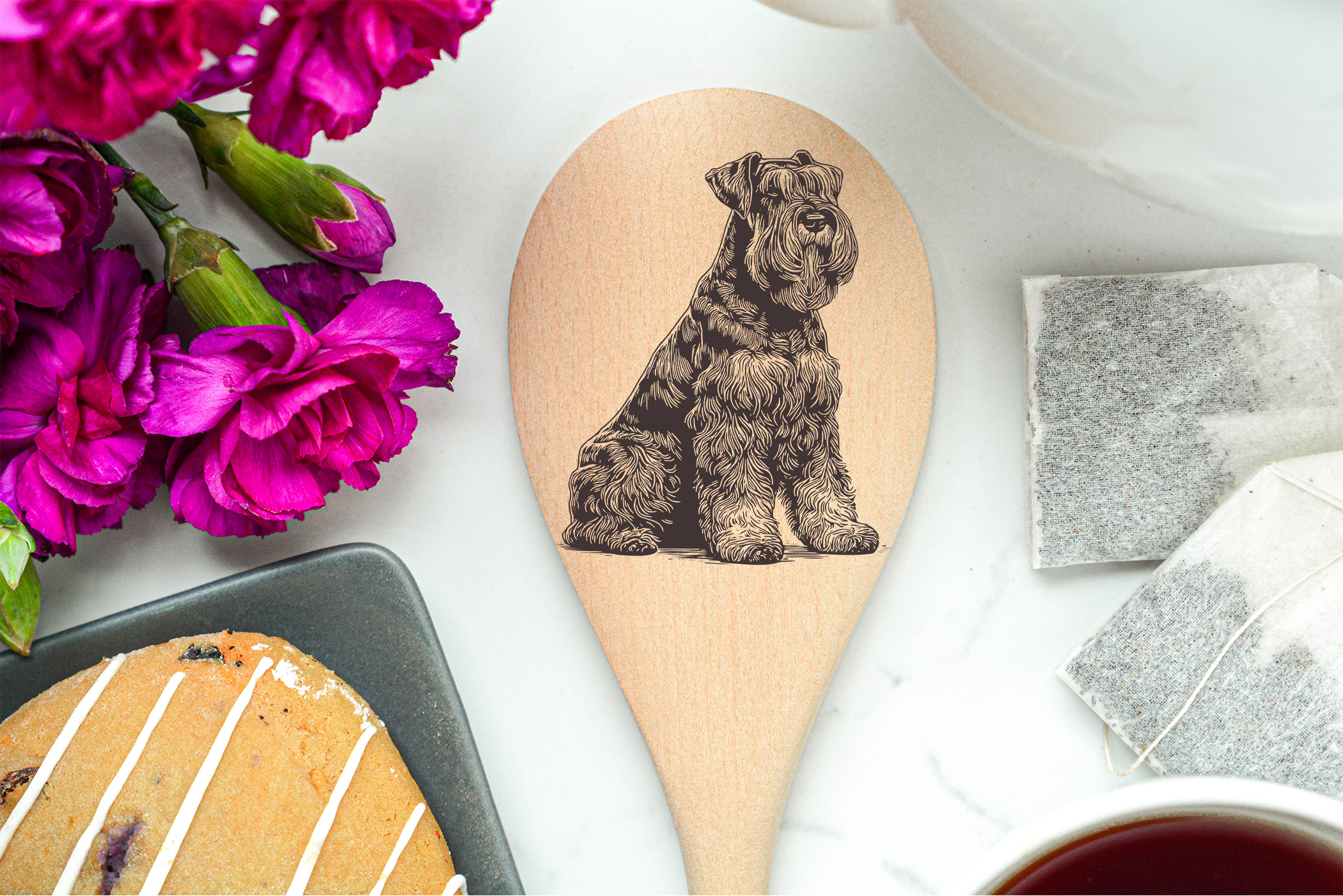 Schnauzer Wooden Spoon