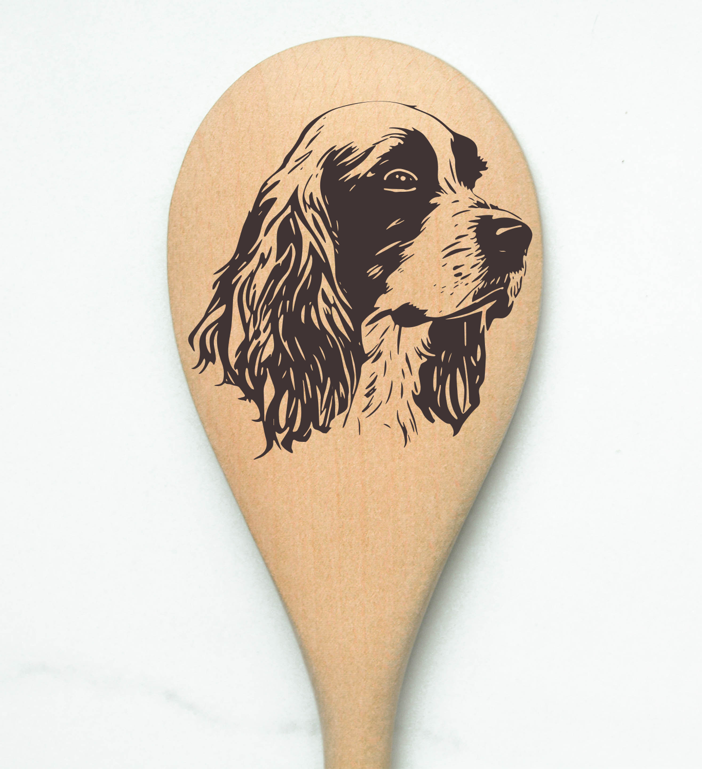 Springer Spaniel Wooden Spoon