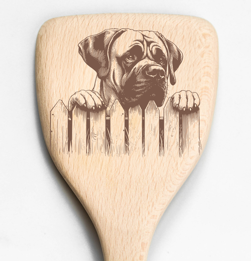 Boer Boel Peeking Over Fence Spatula