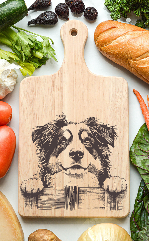 Australian Shepherd 2 Cutting Cheese Board