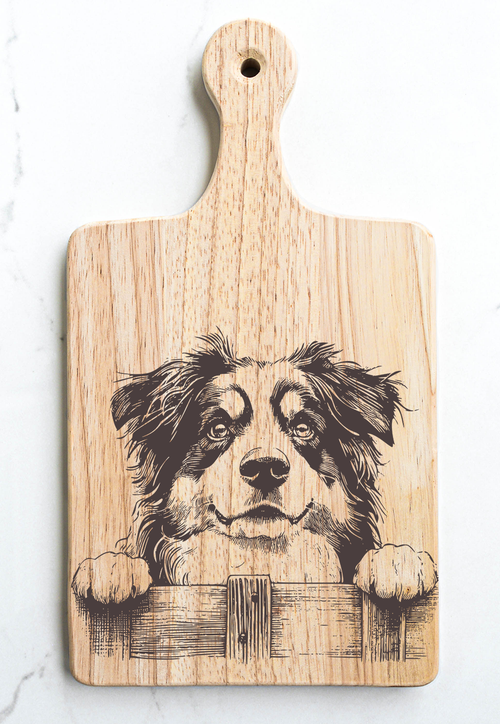 Australian Shepherd 2 Cutting Cheese Board