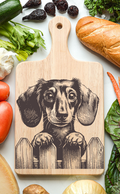 Dachshund Cutting Cheese Board