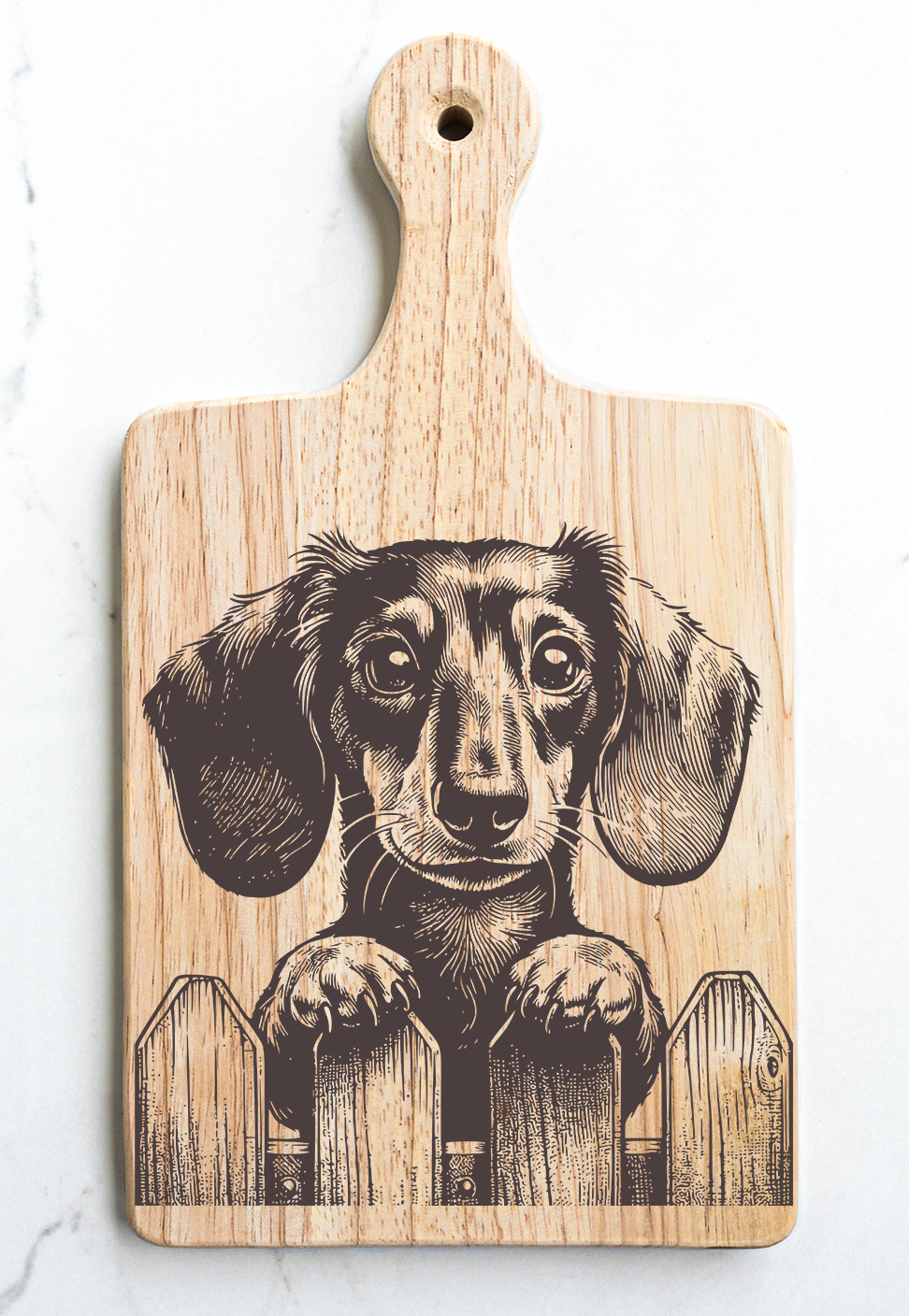 Dachshund Cutting Cheese Board