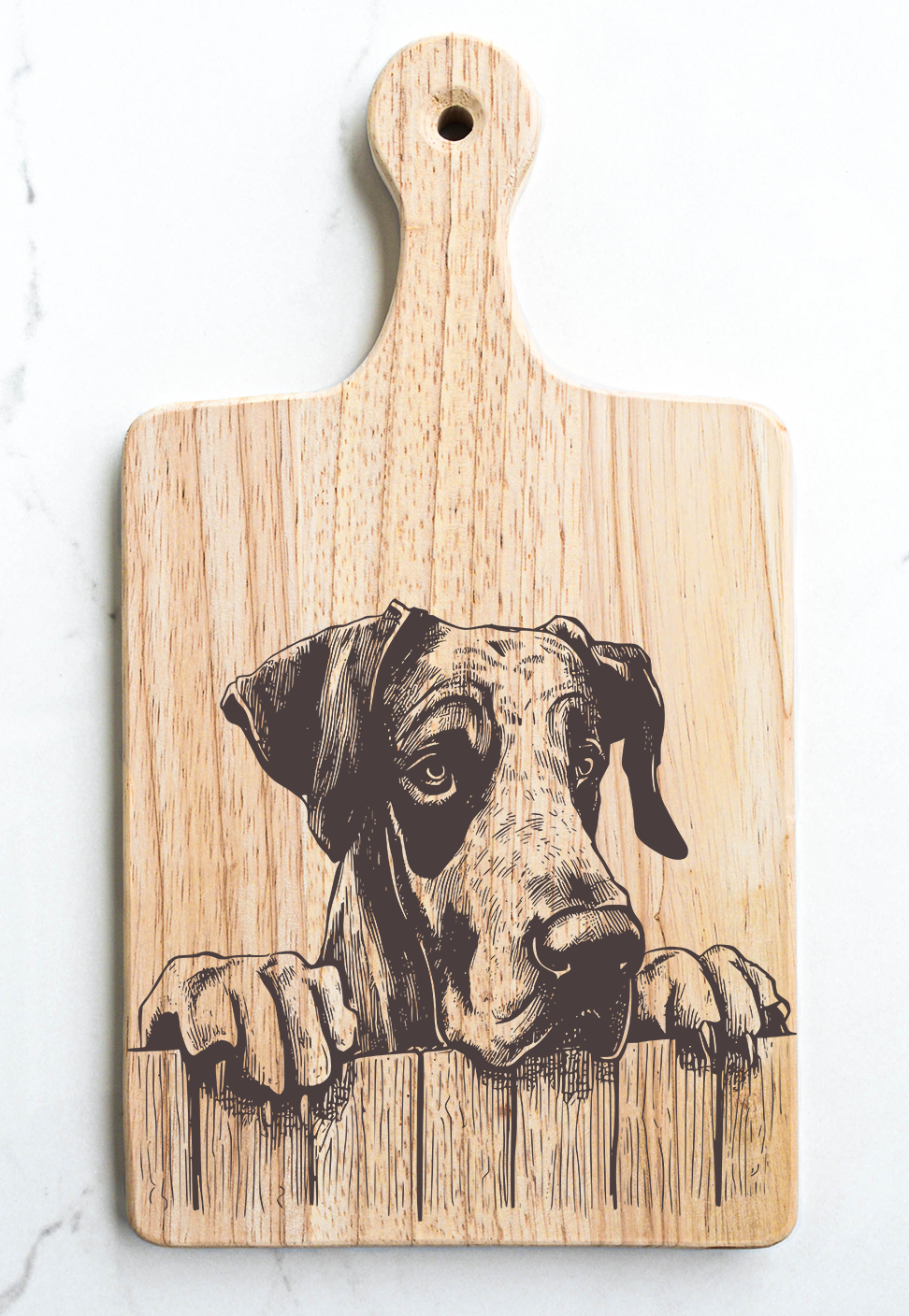 Great Dane Cutting Cheese Board