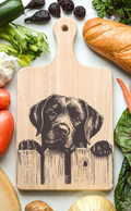 Chocolate Labrador Cutting Cheese Board