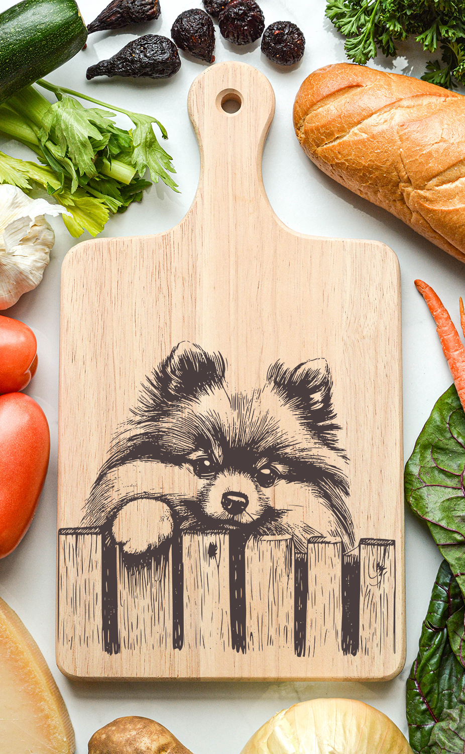 Pomeranian Cutting Cheese Board