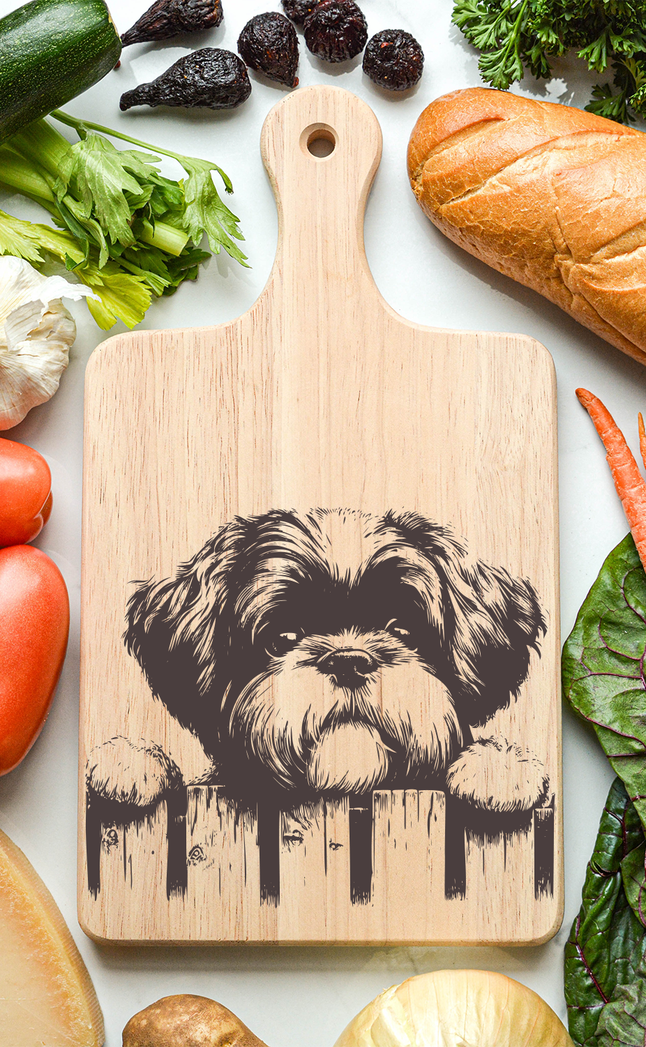 Shih Tzu Cutting Cheese Board