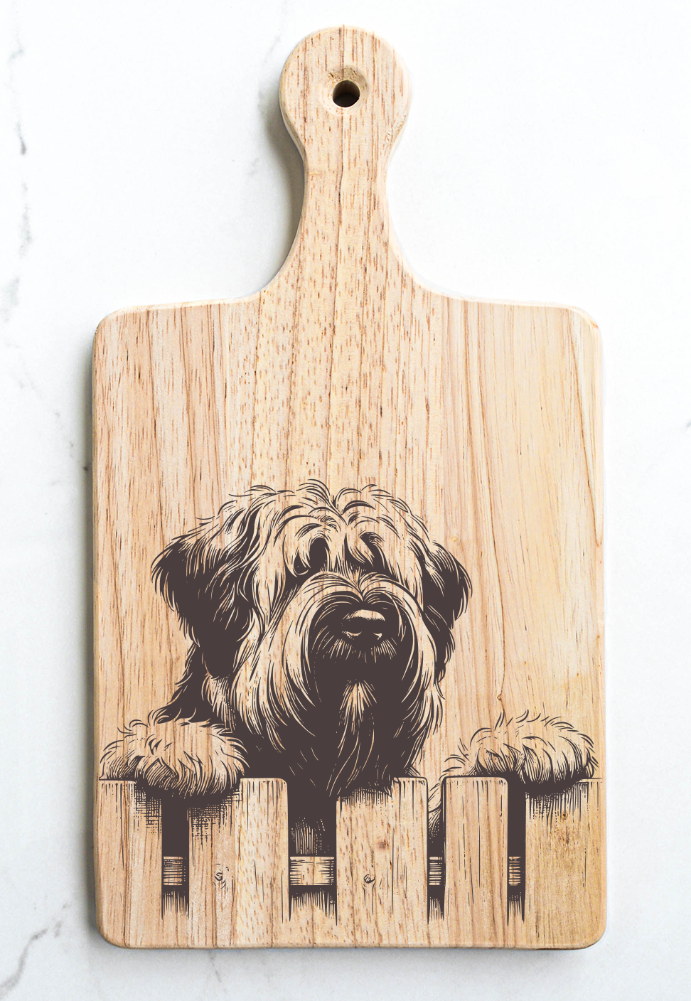 Briard Berger de Brie Cutting Cheese Board