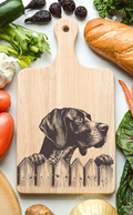 German Short Hair Pointer Cutting Cheese Board