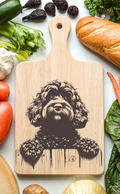Cockapoo Dark Cutting Cheese Board