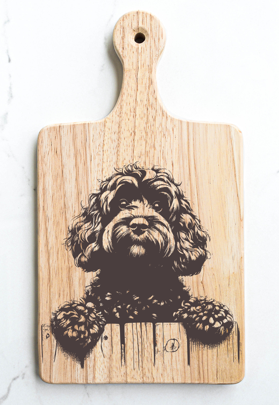 Cockapoo Dark Cutting Cheese Board