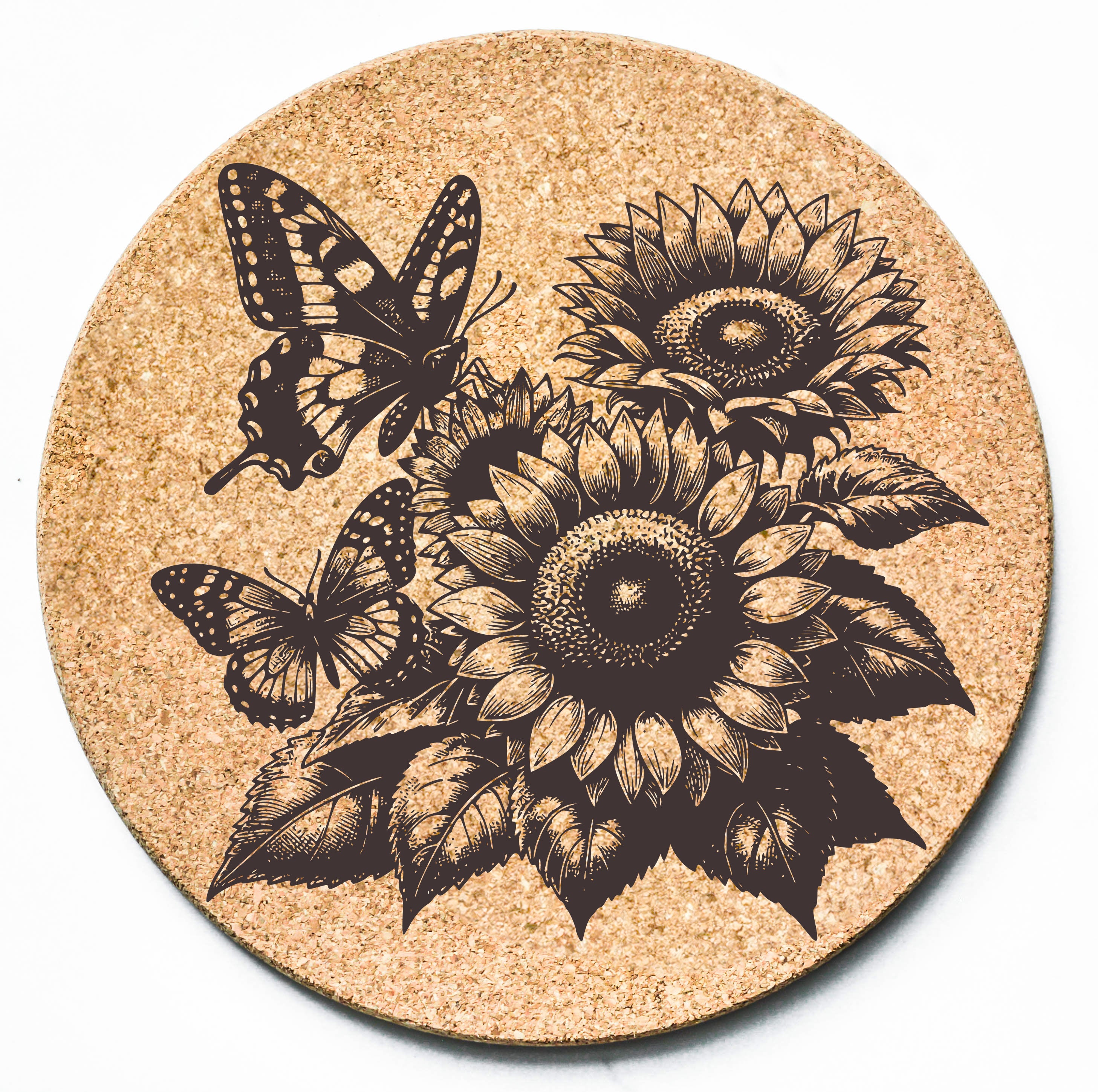 Butterfly Sunflower Trivet