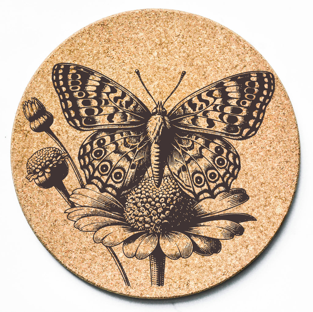 Butterfly Floral Trivet