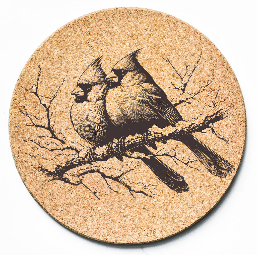 Cardinals in Winter Trivet